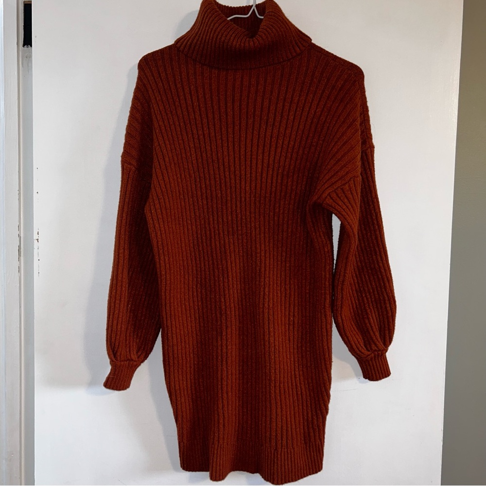 Turtleneck Sweater Dress